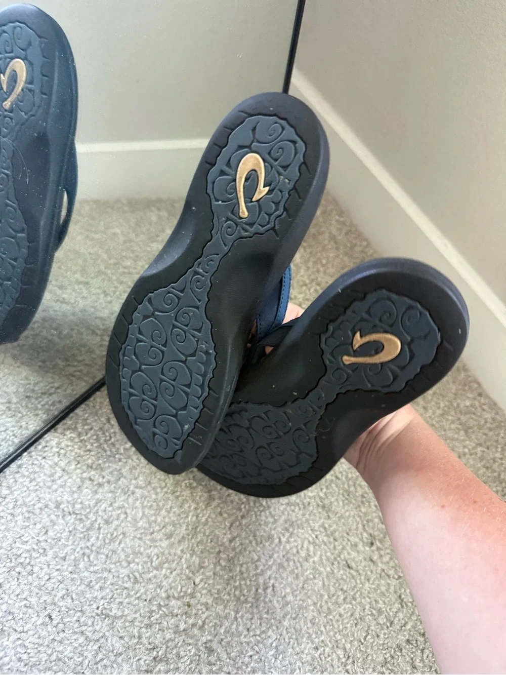 Olukai Ohana Womans Thong Blue Sandal